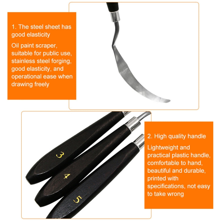 Raschietto in acciaio inossidabile per tonificazione della vernice QST EXPRESS 5 in 1, 5 in 1 (Black)