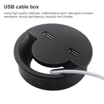 Supporto avvolgitore cavi USB da tavolo 80mm