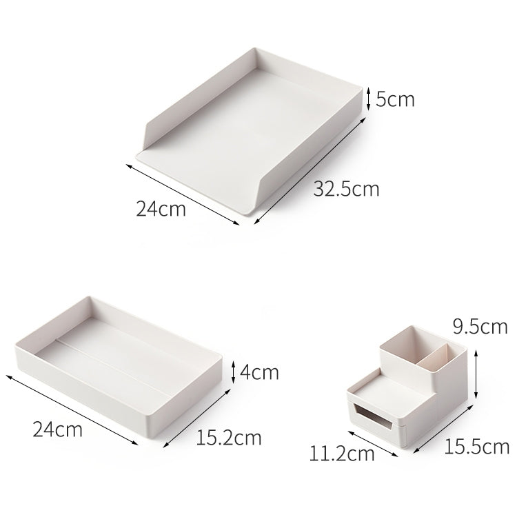 Scatola portadocumenti assemblata A4 rimovibile da scrivania, 0115-1 (Blue Green), 0115-1 (Grey White)