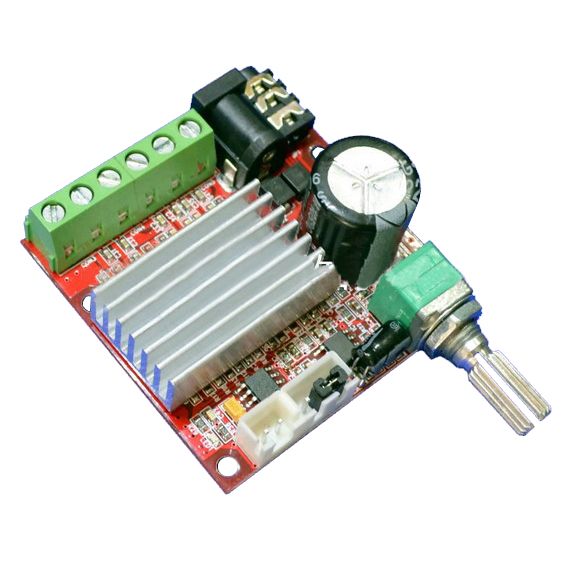 Amplificatore audio 15W+15W - 10-18V DC - PCB BOARD LCDN210