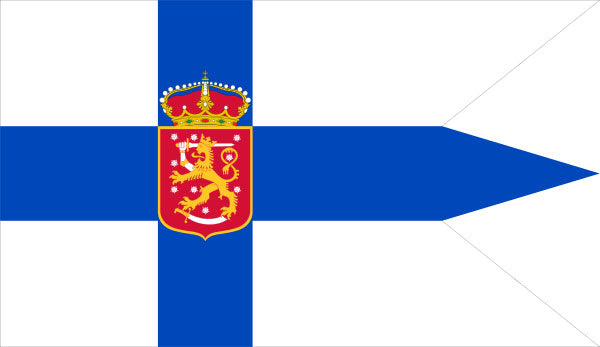 Bandiera di Stato e Militare Finlandia a 3 punte 200x346 cm