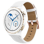 Per Garmin Forerunner 265S / 255S / Venu 2S Cinturino per orologio in vera pelle con fibbia in oro rosa da 18 mm, For Garmin Forerunner 265S / 255S / Venu 2S