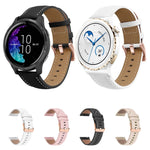 Per Garmin Forerunner 265S / 255S / Venu 2S Cinturino per orologio in vera pelle con fibbia in oro rosa da 18 mm, For Garmin Forerunner 265S / 255S / Venu 2S