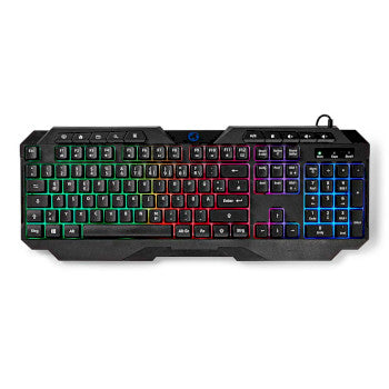 Wired Gaming Keyboard | USB Type-A | Membrane Keys | LED | QWERTZ | DE Layout | USB Powered | Power cable length: 1.30 m | Multimedia