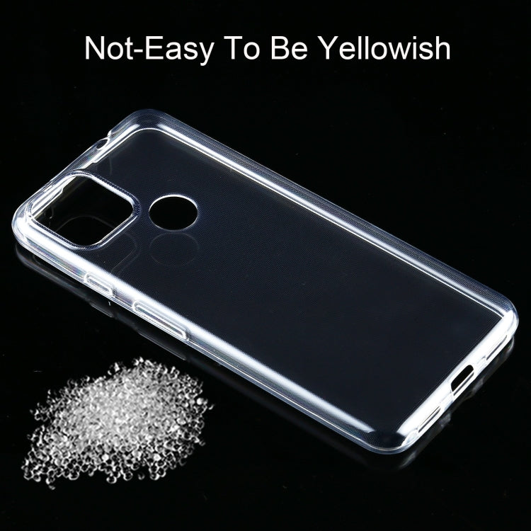Per Google Pixel 5A 5G Custodia protettiva morbida in TPU trasparente ultrasottile da 0,75 mm, For Google Pixel 5A 5G