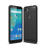 Custodia in TPU antiurto in fibra di carbonio con trama spazzolata per Google Pixel 3XL Lite, For Google Pixel 3XL Lite, Google Pixel 3XL Lite