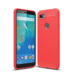 Custodia in TPU antiurto in fibra di carbonio con trama spazzolata per Google Pixel 3XL Lite, For Google Pixel 3XL Lite, Google Pixel 3XL Lite