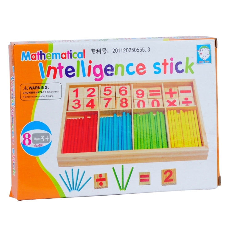 Intelligenza Giocattoli per bambini Bastoncini matematici con cifre in legno, Digit Mathematical Sticks