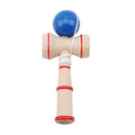 Kendama classico giocattolo in legno con corda extra, dimensioni: 13,5 x 5,5 cm