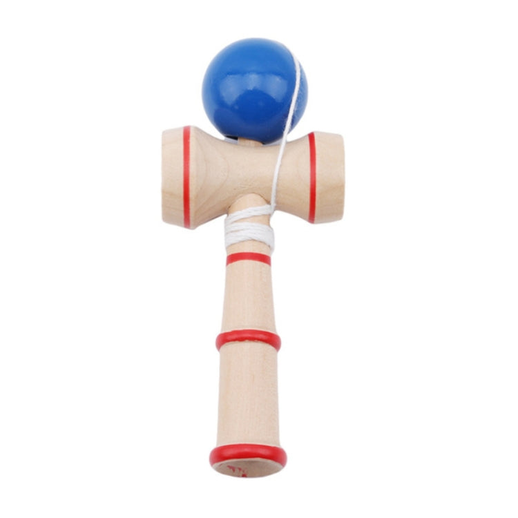 Kendama classico giocattolo in legno con corda extra, dimensioni: 13,5 x 5,5 cm