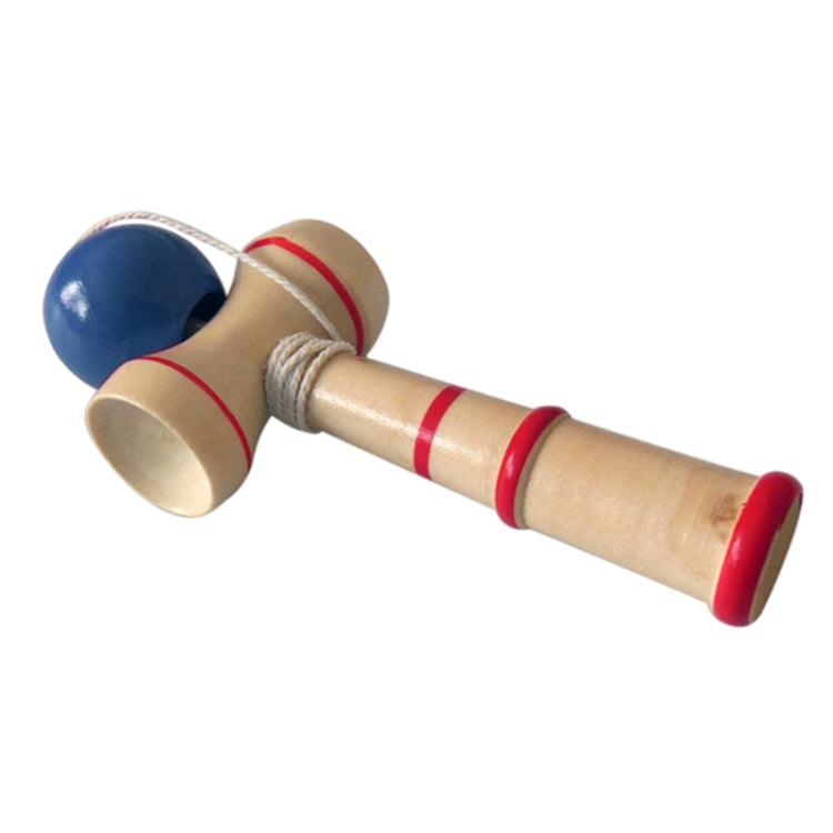 Kendama classico giocattolo in legno con corda extra, dimensioni: 13,5 x 5,5 cm