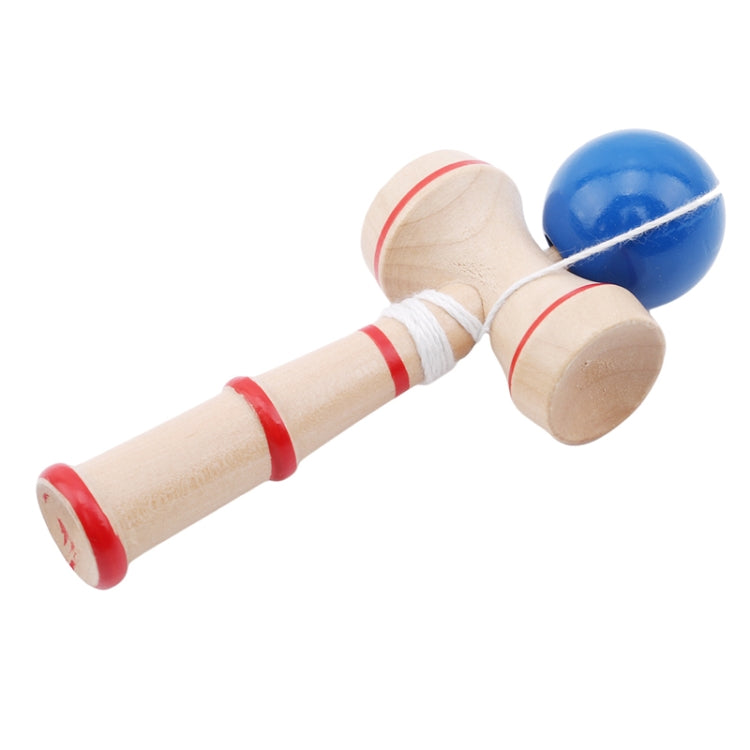 Kendama classico giocattolo in legno con corda extra, dimensioni: 13,5 x 5,5 cm