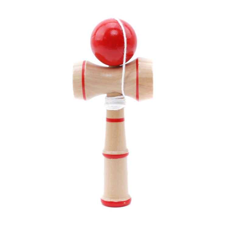 Kendama classico giocattolo in legno con corda extra, dimensioni: 13,5 x 5,5 cm