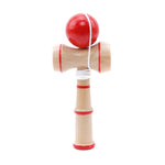 Kendama classico giocattolo in legno con corda extra, dimensioni: 13,5 x 5,5 cm
