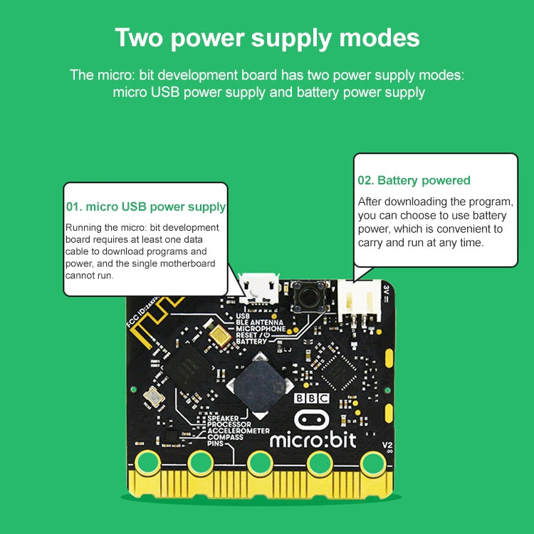 Yahboom BBC Ufficiale Nuova Scheda Micro:bit V2/V1.5 Scheda Separata