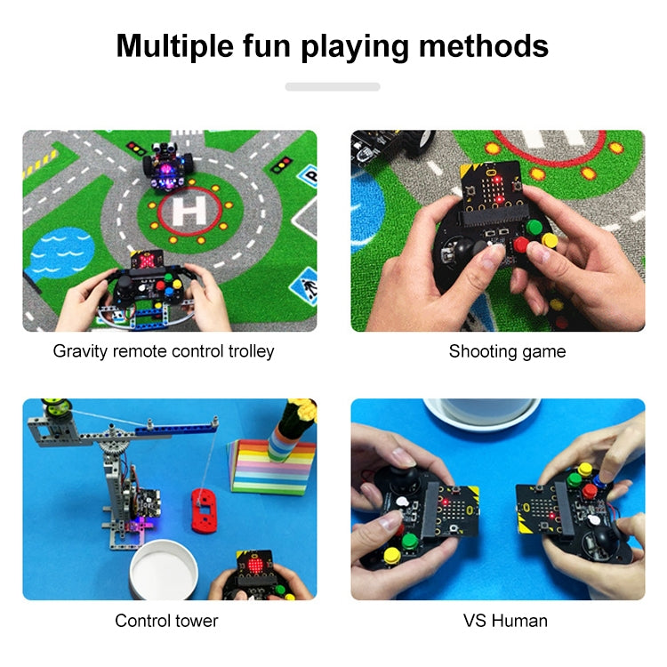 Yahboom Microbit Basic Game Handle Board, Compatible with Micro:bit V2/1.5 Board, Without Micro:bit V2/1.5 Board, Basic Game Handle Board