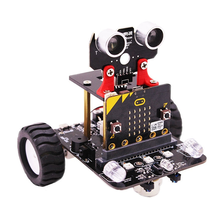 Yahboom Microbit Smart Robot Car Bitbot with IR and APP for Micro:bit V2/V1.5, without Micro:bit V2/V1.5 board, Microbit Smart Robot