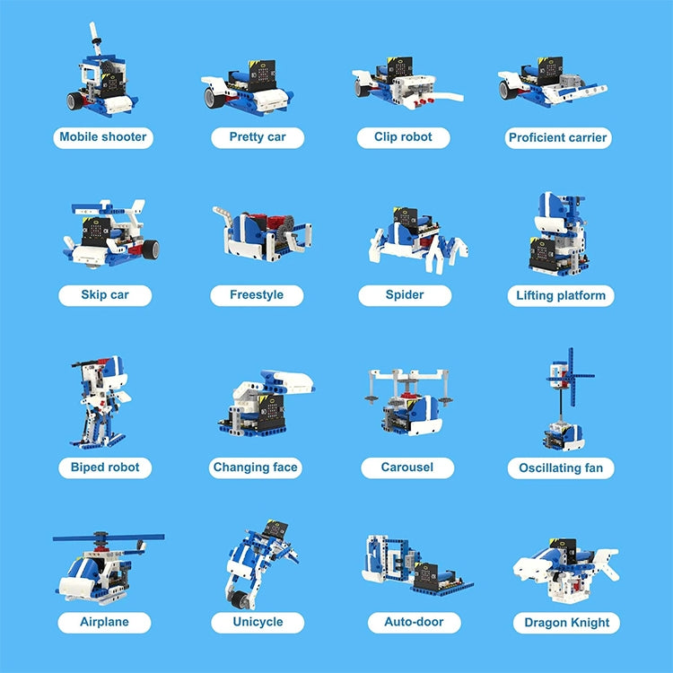 Yahboom 16 in 1 Building:bit Super Kit compatibile Micro:bit