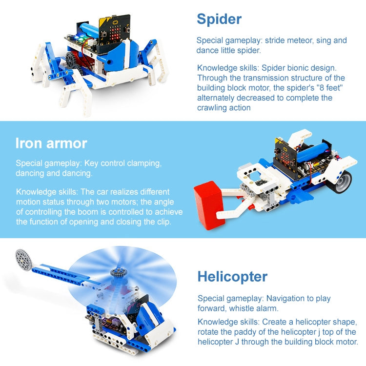 Yahboom 16 in 1 Building:bit Super Kit compatibile Micro:bit