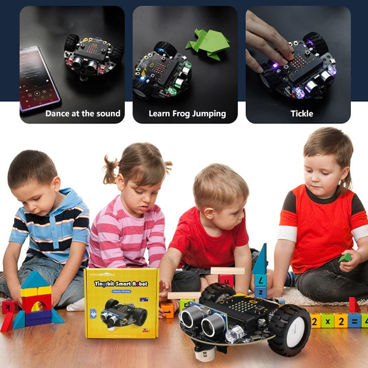 Yahboom Tinybit Smart Robot Car Compatible with Micro:bit V2/1.5 Card, Without Micro:bit V2/V1.5 Card, Tinybit Smart Robot