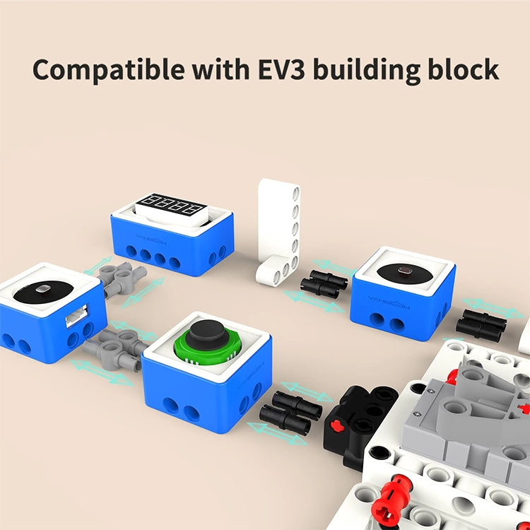 Yahboom Building Block Sensor Module Kit, Compatible with Micro:bit V2/V1.5 Arduino UNO Raspberry Pi Pico, Without micro:bit, Building Block Sensor Kit