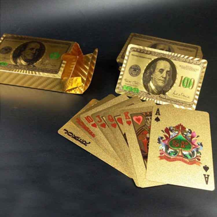 Plastica con retro smerigliato creativo da Las Vegas a Macao Carte da gioco Texas Poker Novità Collezione Regalo, Gold Double Dragon Kung Hei Fat Choy Paper Box, Golden Tattice Paper Box, Golden Dragon Amass Fortunes Paper Box, Golden Dollar Paper Box