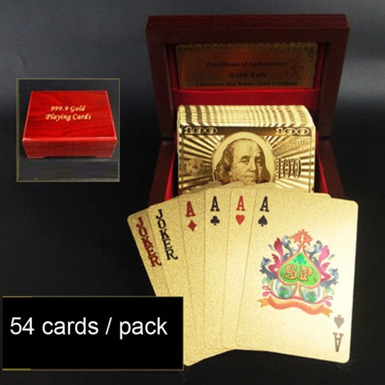 Plastica creativa con retro smerigliato da Las Vegas a Macao Carte da gioco Texas Poker con confezione regalo in legno, Golden 100 Euro Wooden Gift Box, Golden Dollar Wooden Gift Box, Golden Tattice Gift Box, Golden 500 Euro Wooden Gift Box            ...