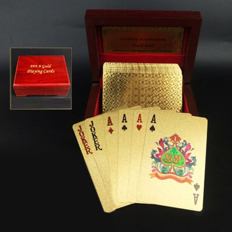 Plastica creativa con retro smerigliato da Las Vegas a Macao Carte da gioco Texas Poker con confezione regalo in legno, Golden 100 Euro Wooden Gift Box, Golden Dollar Wooden Gift Box, Golden Tattice Gift Box, Golden 500 Euro Wooden Gift Box