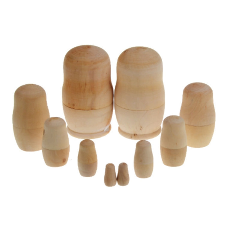 Set 25 pezzi bambole russe fai da te 5 strati bianche