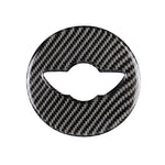Adesivo decorativo in fibra di carbonio con logo del volante dell'auto F per BMW Mini Cooper F55 / F56 / F60 / Countryman F60, For BMW MINI R56