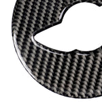 Adesivo decorativo in fibra di carbonio con logo del volante dell'auto F per BMW Mini Cooper F55 / F56 / F60 / Countryman F60, For BMW MINI R56