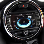 2 pezzi auto F pannello di navigazione pannello di navigazione in fibra di carbonio adesivo decorativo per BMW Mini Cooper Countryman Clubman F54 / F55 / F56 / F60, For BMW Mini F55