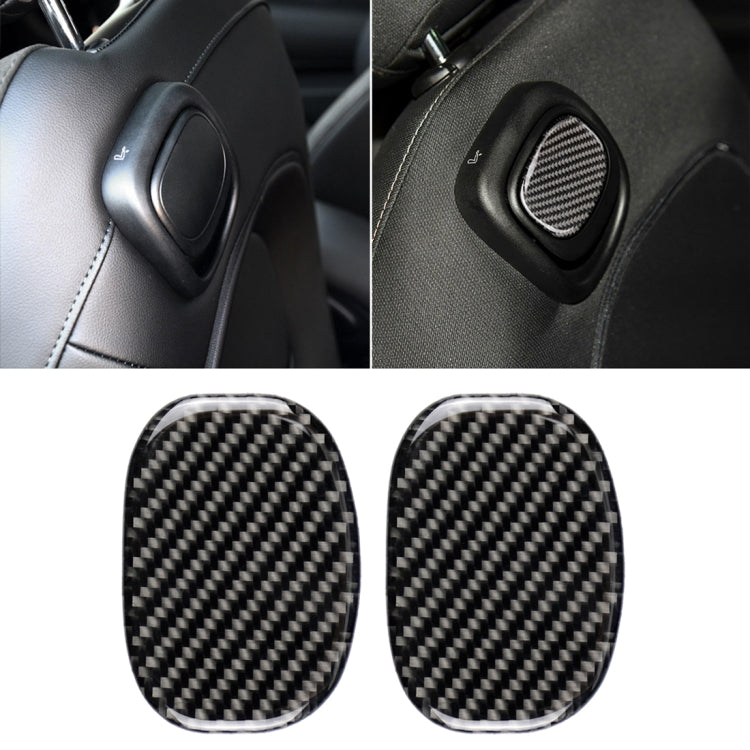 Adesivo decorativo in fibra di carbonio con maniglia posteriore per seggiolino auto per BMW Mini Cooper F55 / F56, For BMW Mini Cooper JCW One F56