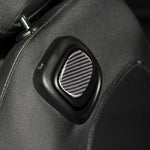 Adesivo decorativo in fibra di carbonio con maniglia posteriore per seggiolino auto per BMW Mini Cooper F55 / F56, For BMW Mini Cooper JCW One F56
