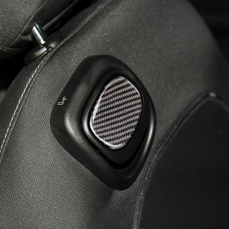 Adesivo decorativo in fibra di carbonio con maniglia posteriore per seggiolino auto per BMW Mini Cooper F55 / F56, For BMW Mini Cooper JCW One F56