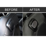Adesivo decorativo in fibra di carbonio con maniglia posteriore per seggiolino auto per BMW Mini Cooper F55 / F56, For BMW Mini Cooper JCW One F56