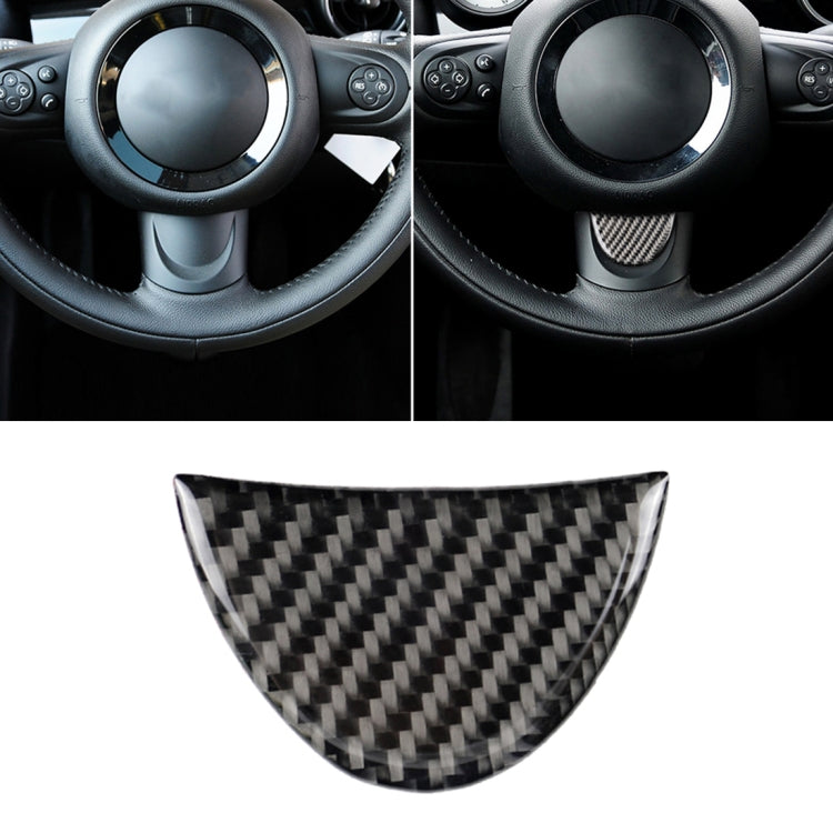 Adesivo decorativo in fibra di carbonio per volante dell'auto per BMW Mini R53 / R55 / R57 / R58 / R59 / R60 / R50 / R52 / F55 / F56, For BMW Mini R53