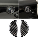 2 pezzi R / F adesivo decorativo universale per maniglia per portiera in fibra di carbonio per BMW Mini R55 / R56 / R60 / R61 / F55 / F54 / F60, For BMW Mini R55
