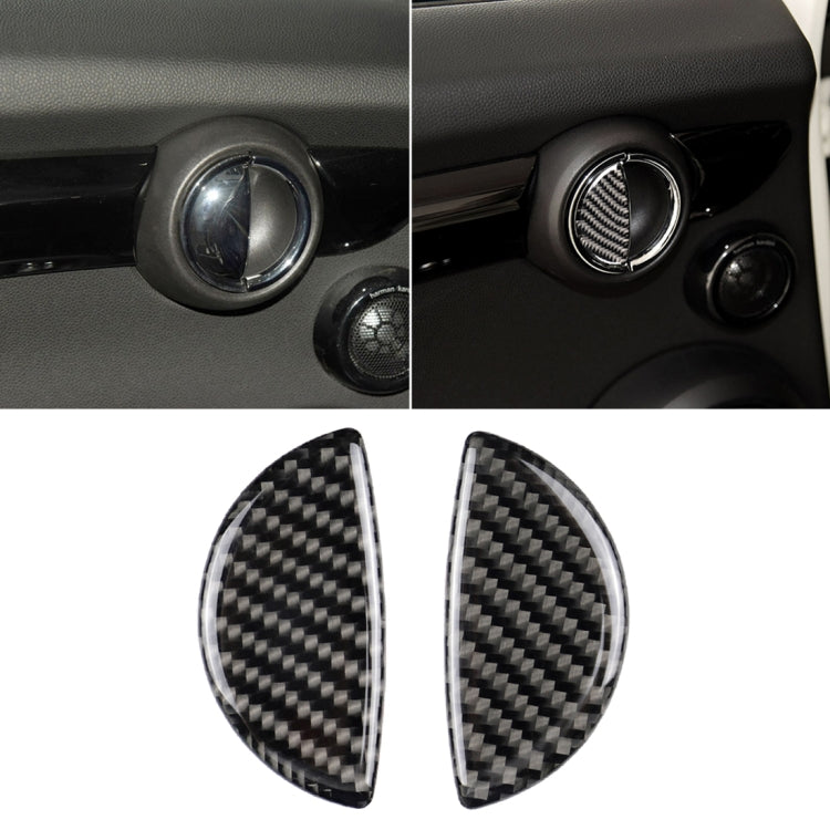 2 pezzi R / F adesivo decorativo universale per maniglia per portiera in fibra di carbonio per BMW Mini R55 / R56 / R60 / R61 / F55 / F54 / F60, For BMW Mini R55
