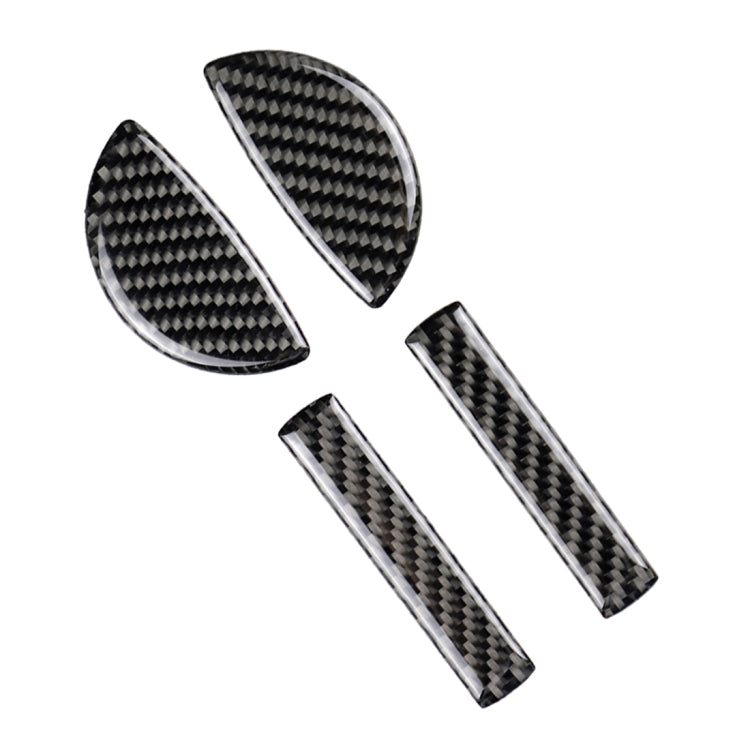 4 pezzi auto F telaio maniglia porta adesivo decorativo in fibra di carbonio per BMW Mini Cooper Clubman Countryman F55 / F54 / F60, For BMW Mini F60