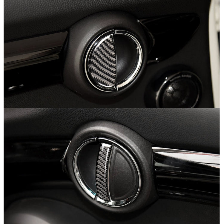 4 pezzi auto F telaio maniglia porta adesivo decorativo in fibra di carbonio per BMW Mini Cooper Clubman Countryman F55 / F54 / F60, For BMW Mini F60