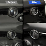 4 pezzi auto F telaio maniglia porta adesivo decorativo in fibra di carbonio per BMW Mini Cooper Clubman Countryman F55 / F54 / F60, For BMW Mini F60