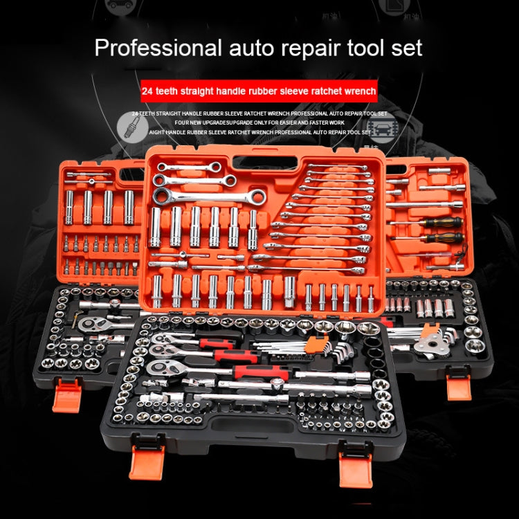 Set di chiavi a cricchetto per cassetta degli attrezzi combinata per riparazione auto 108 in 1 multifunzione, 108 In 1