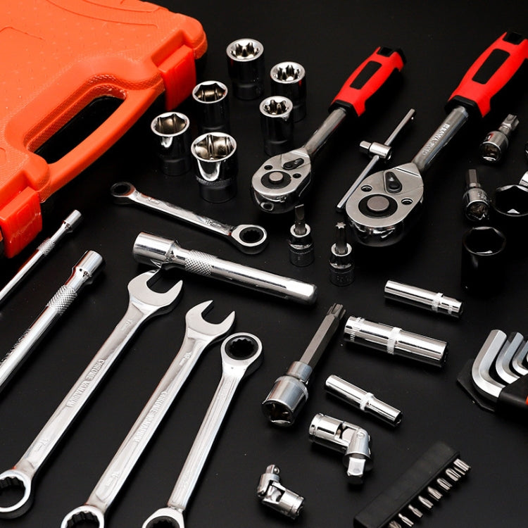 Set di chiavi a cricchetto per cassetta degli attrezzi combinata per riparazione auto 121 in 1 multifunzione, 121 In 1