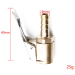 Connettore morsetto a clip per valvola di gonfiaggio della pompa dell'aria del mandrino della gomma della ruota dell'auto da 6 mm, 6mm