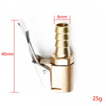 Connettore morsetto a clip per valvola di gonfiaggio della pompa dell'aria del mandrino della gomma della ruota dell'auto da 8 mm, 8mm