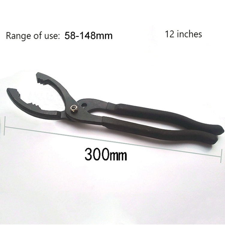 12 pollici Riparazione Auto Chiave per Filtro Olio Pinza per Smontaggio Morsetto Dedicato Filtro Grasso Chiave Strumenti Speciali, 12 Inch
