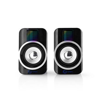 Gaming Speaker | Speaker channels: 2.0 | USB Powered | 3.5mm Male | 30W | RGB | Volume control