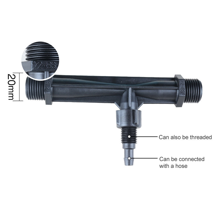 Kit applicatore di fertilizzante Venturi G1/2 Kit di fertilizzante e cannuccia filtrante con connettore a quattro punti, with Four-point Connector