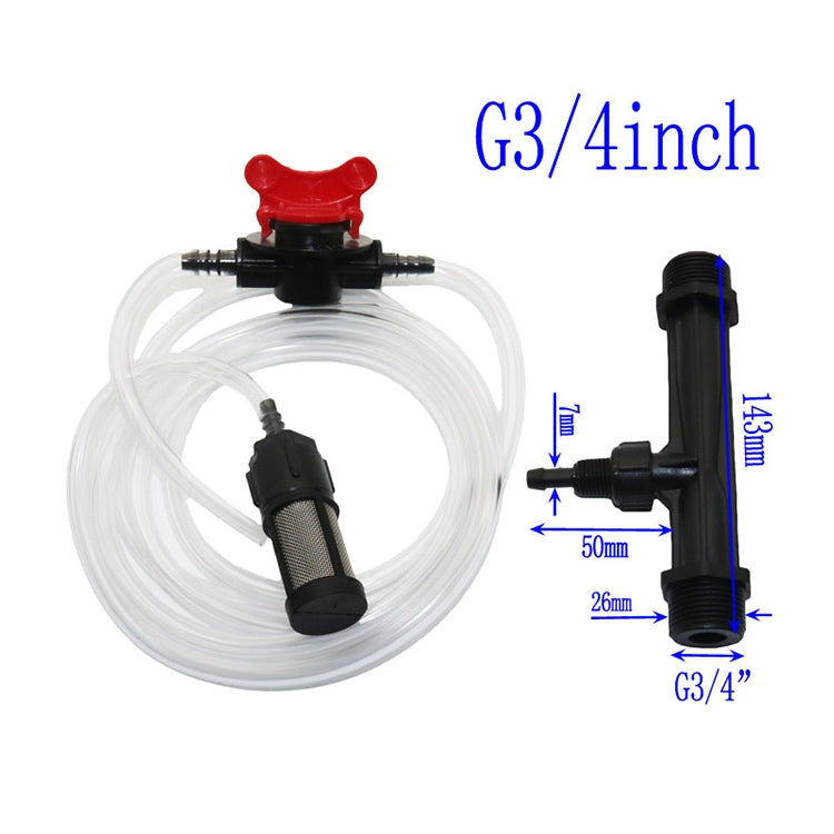 Kit applicatore di fertilizzante Venturi G3/4 Kit di fertilizzante e cannuccia filtrante con connettore a sei punti, with Six-point Connector